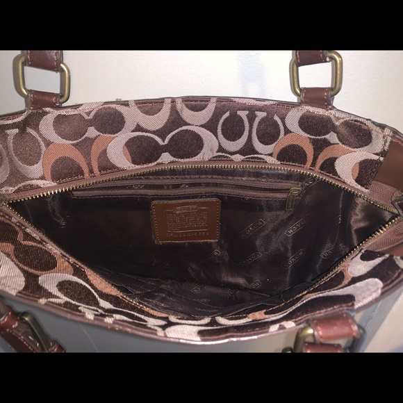 Brown Leather Coach Purse - Picture 3 of 4